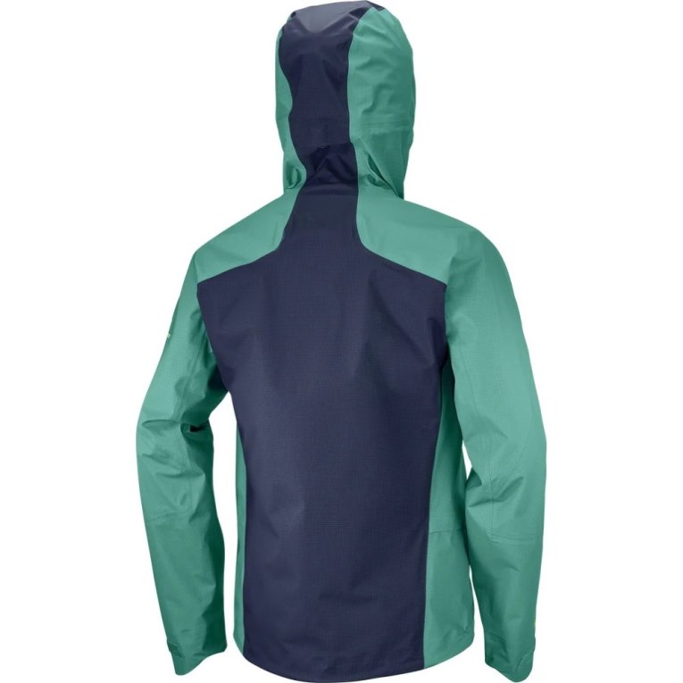 Green Salomon Outpeak GTX 3L Waterproof Men's Shell Jackets | PH 65408B